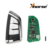XHORSE XSDFX1EN 3 Buttons SMALL KNIFE STYLE Universal Smart Key 5PCS Support 4A, 46, 47, 48, 49, MQB48, MQB49